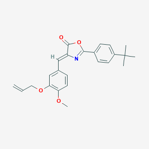 molecular formula C24H25NO4 B416359 4-[3-(allyloxy)-4-methoxybenzylidene]-2-(4-tert-butylphenyl)-1,3-oxazol-5(4H)-one 