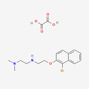 molecular formula C18H23BrN2O5 B4163623 N'-{2-[(1-bromo-2-naphthyl)oxy]ethyl}-N,N-dimethyl-1,2-ethanediamine oxalate 