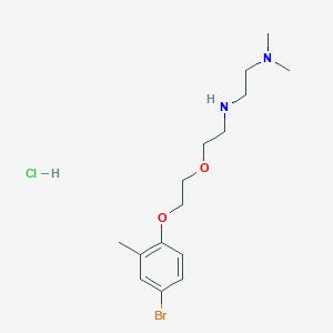 molecular formula C15H26BrClN2O2 B4163673 N'-{2-[2-(4-bromo-2-methylphenoxy)ethoxy]ethyl}-N,N-dimethyl-1,2-ethanediamine hydrochloride 