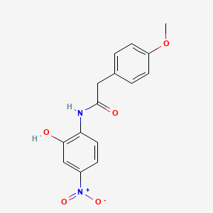 molecular formula C15H14N2O5 B4163691 N-(2-hydroxy-4-nitrophenyl)-2-(4-methoxyphenyl)acetamide 