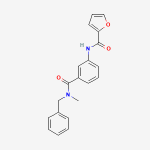 molecular formula C20H18N2O3 B4163714 N-(3-{[benzyl(methyl)amino]carbonyl}phenyl)-2-furamide 