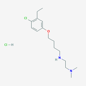 molecular formula C16H28Cl2N2O B4163726 N'-[4-(4-chloro-3-ethylphenoxy)butyl]-N,N-dimethyl-1,2-ethanediamine hydrochloride 