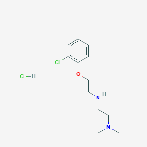 molecular formula C16H28Cl2N2O B4163742 N'-[2-(4-tert-butyl-2-chlorophenoxy)ethyl]-N,N-dimethyl-1,2-ethanediamine hydrochloride 