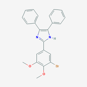 molecular formula C23H19BrN2O2 B416375 2-(3-bromo-4,5-dimethoxyphenyl)-4,5-diphenyl-1H-imidazole 