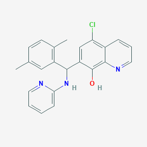 5-chloro-7-[(2,5-dimethylphenyl)(2-pyridinylamino)methyl]-8-quinolinol