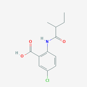 molecular formula C12H14ClNO3 B4163803 5-chloro-2-[(2-methylbutanoyl)amino]benzoic acid 