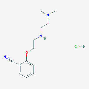 molecular formula C13H20ClN3O B4163819 2-(2-{[2-(dimethylamino)ethyl]amino}ethoxy)benzonitrile hydrochloride 