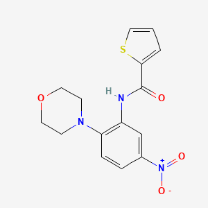 molecular formula C15H15N3O4S B4163842 N-[2-(4-morpholinyl)-5-nitrophenyl]-2-thiophenecarboxamide 