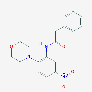 molecular formula C18H19N3O4 B4163858 N-[2-(4-morpholinyl)-5-nitrophenyl]-2-phenylacetamide 