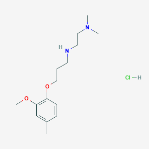 molecular formula C15H27ClN2O2 B4163876 N'-[3-(2-methoxy-4-methylphenoxy)propyl]-N,N-dimethyl-1,2-ethanediamine hydrochloride 