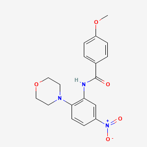 4-methoxy-N-[2-(4-morpholinyl)-5-nitrophenyl]benzamide