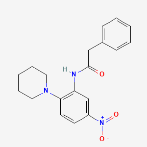 N-[5-nitro-2-(1-piperidinyl)phenyl]-2-phenylacetamide