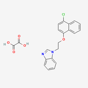 1-{2-[(4-chloro-1-naphthyl)oxy]ethyl}-1H-benzimidazole oxalate