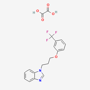 molecular formula C19H17F3N2O5 B4164003 1-{3-[3-(trifluoromethyl)phenoxy]propyl}-1H-benzimidazole oxalate 