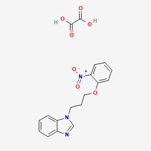 molecular formula C18H17N3O7 B4164015 1-[3-(2-nitrophenoxy)propyl]-1H-benzimidazole oxalate 