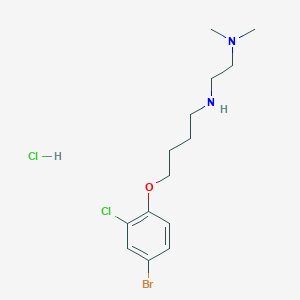 molecular formula C14H23BrCl2N2O B4164027 N'-[4-(4-bromo-2-chlorophenoxy)butyl]-N,N-dimethyl-1,2-ethanediamine hydrochloride 