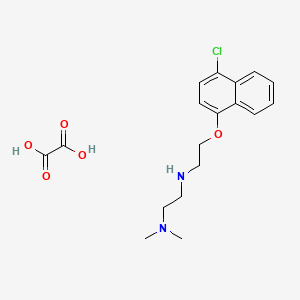 molecular formula C18H23ClN2O5 B4164033 N'-{2-[(4-chloro-1-naphthyl)oxy]ethyl}-N,N-dimethyl-1,2-ethanediamine oxalate 