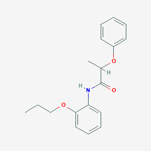 molecular formula C18H21NO3 B4164060 2-phenoxy-N-(2-propoxyphenyl)propanamide 