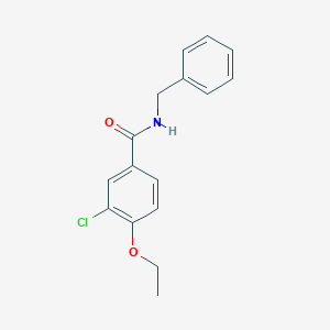 molecular formula C16H16ClNO2 B4164085 N-benzyl-3-chloro-4-ethoxybenzamide 