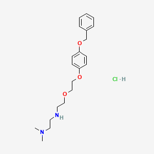 molecular formula C21H31ClN2O3 B4164096 N'-(2-{2-[4-(benzyloxy)phenoxy]ethoxy}ethyl)-N,N-dimethyl-1,2-ethanediamine hydrochloride 