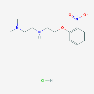 molecular formula C13H22ClN3O3 B4164101 N,N-dimethyl-N'-[2-(5-methyl-2-nitrophenoxy)ethyl]-1,2-ethanediamine hydrochloride 