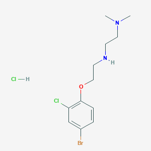 molecular formula C12H19BrCl2N2O B4164106 N'-[2-(4-bromo-2-chlorophenoxy)ethyl]-N,N-dimethyl-1,2-ethanediamine hydrochloride 