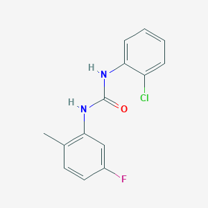 molecular formula C14H12ClFN2O B4164117 N-(2-chlorophenyl)-N'-(5-fluoro-2-methylphenyl)urea 