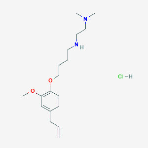 molecular formula C18H31ClN2O2 B4164149 N'-[4-(4-allyl-2-methoxyphenoxy)butyl]-N,N-dimethyl-1,2-ethanediamine hydrochloride 