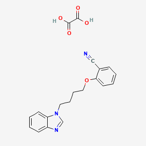 molecular formula C20H19N3O5 B4164157 2-[4-(1H-benzimidazol-1-yl)butoxy]benzonitrile oxalate 