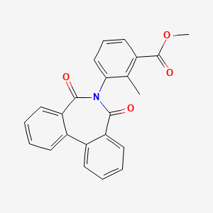 methyl 3-(5,7-dioxo-5,7-dihydro-6H-dibenzo[c,e]azepin-6-yl)-2-methylbenzoate