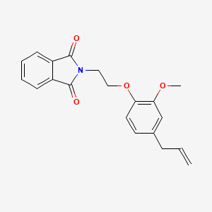 molecular formula C20H19NO4 B4164176 2-[2-(4-allyl-2-methoxyphenoxy)ethyl]-1H-isoindole-1,3(2H)-dione 