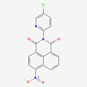 molecular formula C17H8ClN3O4 B4164188 2-(5-chloro-2-pyridinyl)-6-nitro-1H-benzo[de]isoquinoline-1,3(2H)-dione 