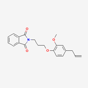 molecular formula C21H21NO4 B4164208 2-[3-(4-allyl-2-methoxyphenoxy)propyl]-1H-isoindole-1,3(2H)-dione 