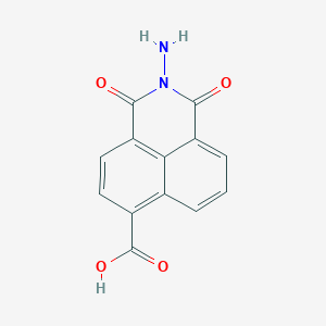 molecular formula C13H8N2O4 B416429 2-Amino-1,3-dioxo-2,3-dihydro-1H-benzo[de]isoquinoline-6-carboxylic acid 