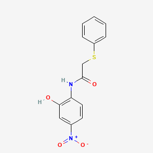 N-(2-hydroxy-4-nitrophenyl)-2-(phenylthio)acetamide