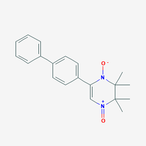 molecular formula C20H22N2O2 B4164395 5-(4-biphenylyl)-2,2,3,3-tetramethyl-2,3-dihydropyrazine 1,4-dioxide 