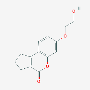 molecular formula C14H14O4 B416443 7-(2-hydroxyethoxy)-2,3-dihydrocyclopenta[c]chromen-4(1H)-one CAS No. 324055-69-8