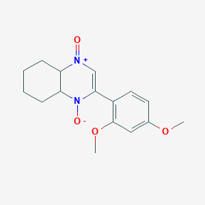 molecular formula C16H20N2O4 B4164433 2-(2,4-dimethoxyphenyl)-4a,5,6,7,8,8a-hexahydroquinoxaline 1,4-dioxide 