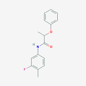 N-(3-fluoro-4-methylphenyl)-2-phenoxypropanamide