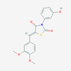 5-(3,4-Dimethoxybenzylidene)-3-(3-hydroxyphenyl)-1,3-thiazolidine-2,4-dione