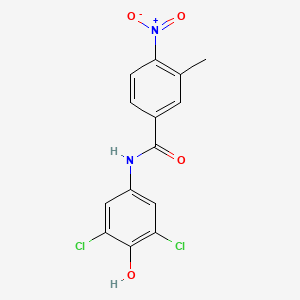 N-(3,5-dichloro-4-hydroxyphenyl)-3-methyl-4-nitrobenzamide