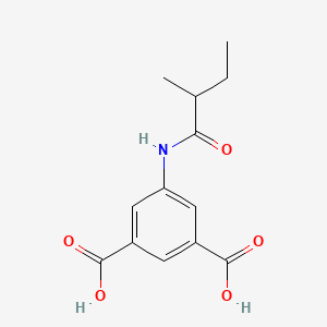 molecular formula C13H15NO5 B4164494 5-[(2-methylbutanoyl)amino]isophthalic acid 