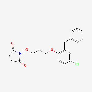 1-[3-(2-benzyl-4-chlorophenoxy)propoxy]-2,5-pyrrolidinedione