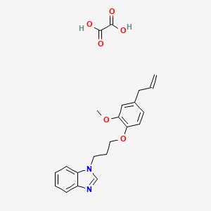 molecular formula C22H24N2O6 B4164528 1-[3-(4-allyl-2-methoxyphenoxy)propyl]-1H-benzimidazole oxalate 