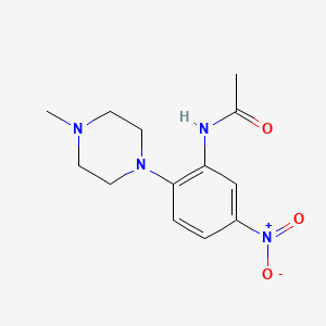 N-[2-(4-methyl-1-piperazinyl)-5-nitrophenyl]acetamide