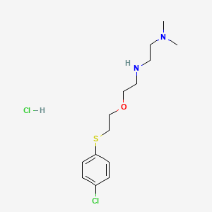molecular formula C14H24Cl2N2OS B4164541 N'-(2-{2-[(4-chlorophenyl)thio]ethoxy}ethyl)-N,N-dimethyl-1,2-ethanediamine hydrochloride 