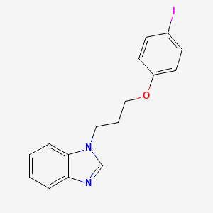 molecular formula C16H15IN2O B4164558 1-[3-(4-iodophenoxy)propyl]-1H-benzimidazole 