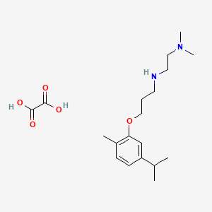 molecular formula C19H32N2O5 B4164568 N'-[3-(5-isopropyl-2-methylphenoxy)propyl]-N,N-dimethyl-1,2-ethanediamine oxalate 