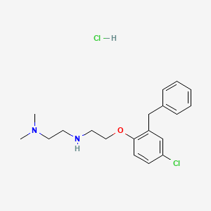 molecular formula C19H26Cl2N2O B4164574 N'-[2-(2-benzyl-4-chlorophenoxy)ethyl]-N,N-dimethyl-1,2-ethanediamine hydrochloride 