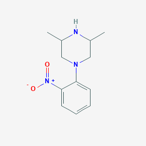 molecular formula C12H17N3O2 B416458 3,5-Dimethyl-1-(2-nitrophenyl)piperazine CAS No. 450352-66-6